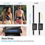 Spigen Aqua Shield Waterproof Floating Case + Waterproof Waist Bag A621 Set, black