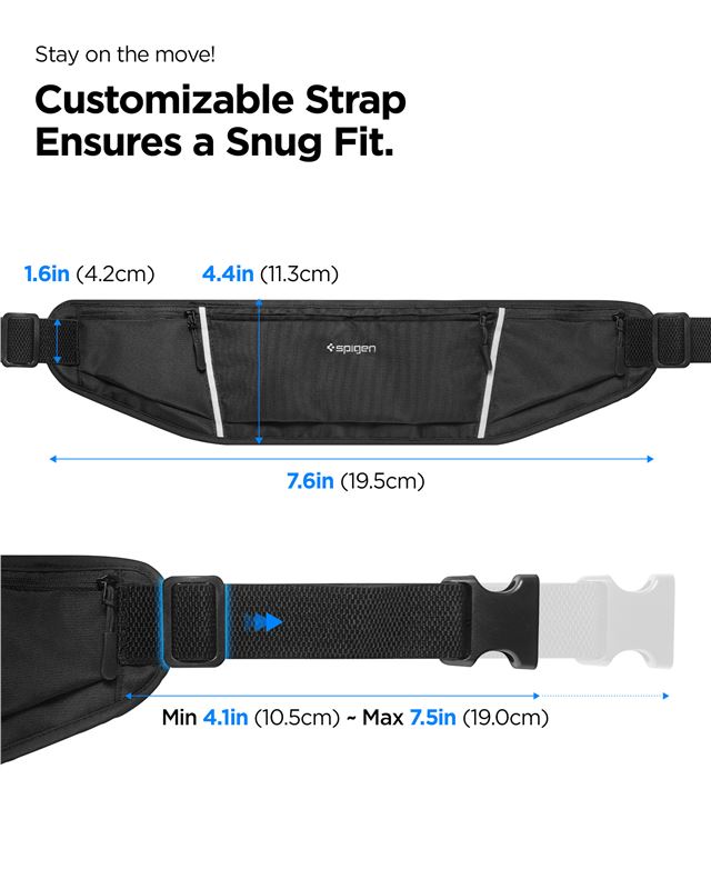 Spigen Dynamic Shield Waist Bag A710, black
