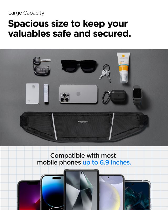Spigen Dynamic Shield Waist Bag A710, black
