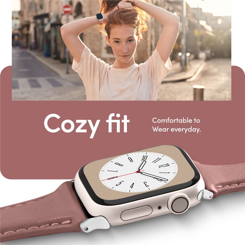 Spigen Kajuk Watch Band, ružová – Apple Watch 41mm/40mm/38mm