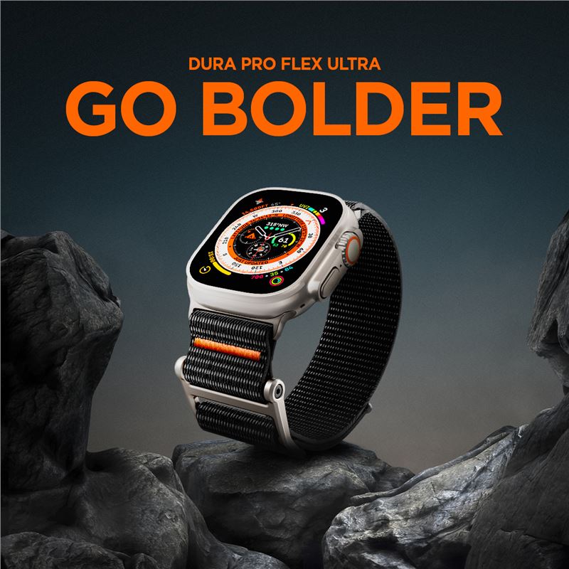 Spigen DuraPro Flex, black - Apple Watch 49mm/46mm/45mm/44mm/42mm