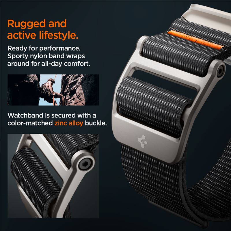 Spigen DuraPro Flex, black - Apple Watch 49mm/46mm/45mm/44mm/42mm