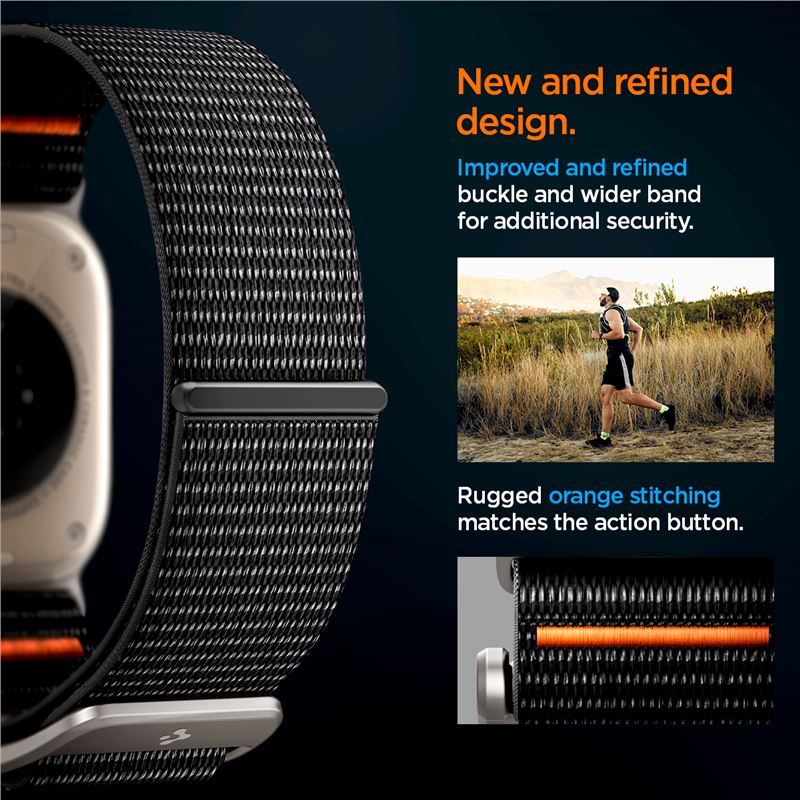 Spigen DuraPro Flex, black - Apple Watch 49mm/46mm/45mm/44mm/42mm