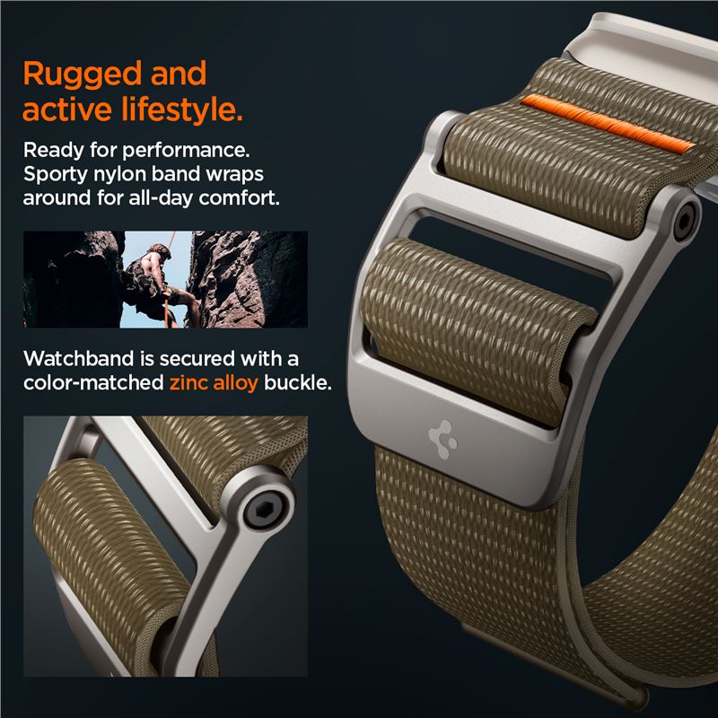 Spigen DuraPro Flex, khaki - Apple Watch 49mm/46mm/45mm/44mm/42mm