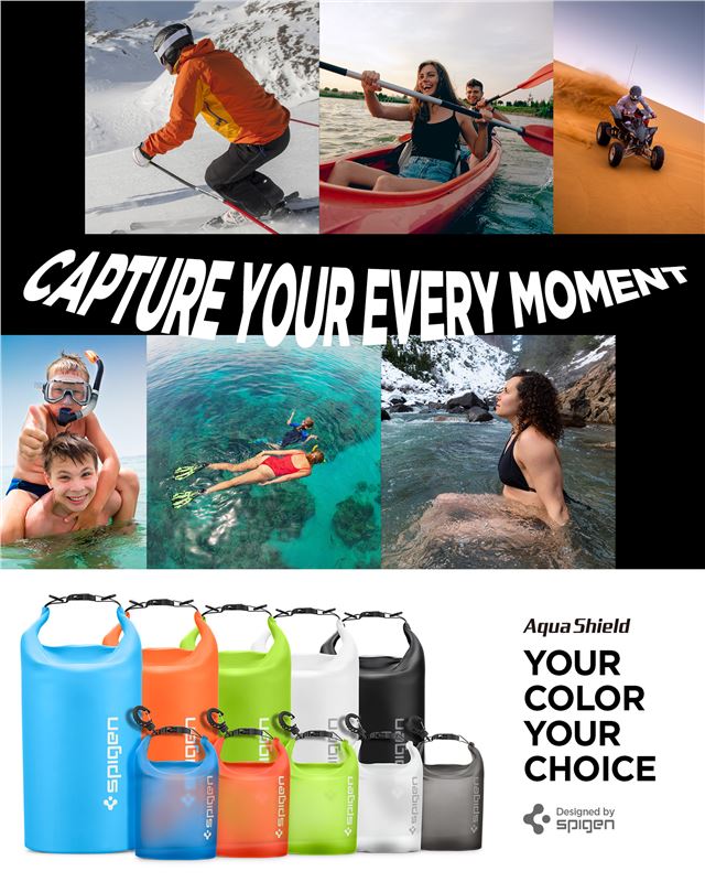 Spigen Aqua Shield Waterproof Dry Bag 20L + 2L A630, snow white