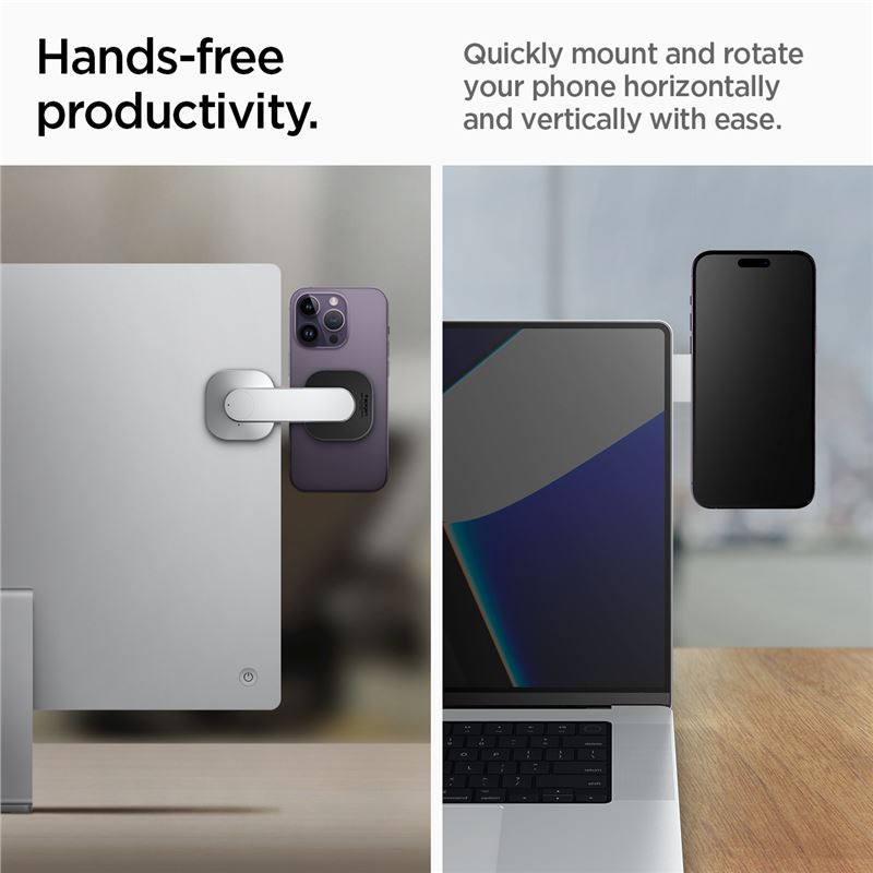 Spigen OneTap Monitor/Laptop Mount S312, silver