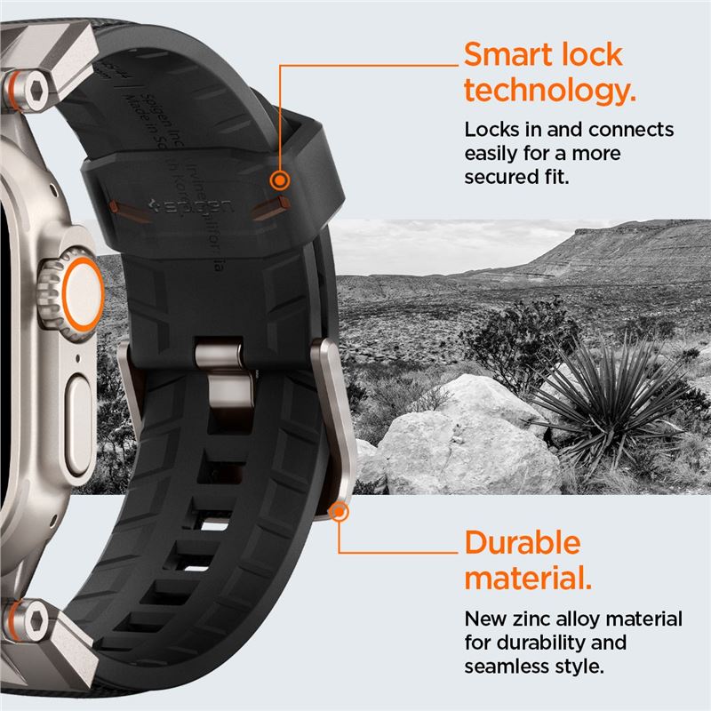 Spigen DuraPro Armor, black - Apple Watch 49mm/46mm/45mm/44mm/42mm
