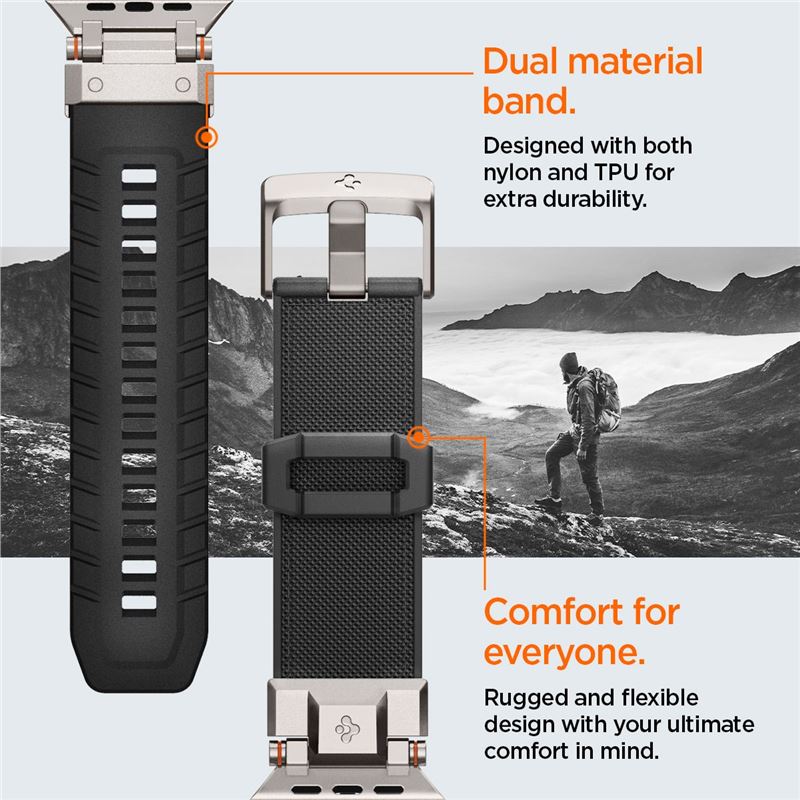 Spigen DuraPro Armor, black - Apple Watch 49mm/46mm/45mm/44mm/42mm