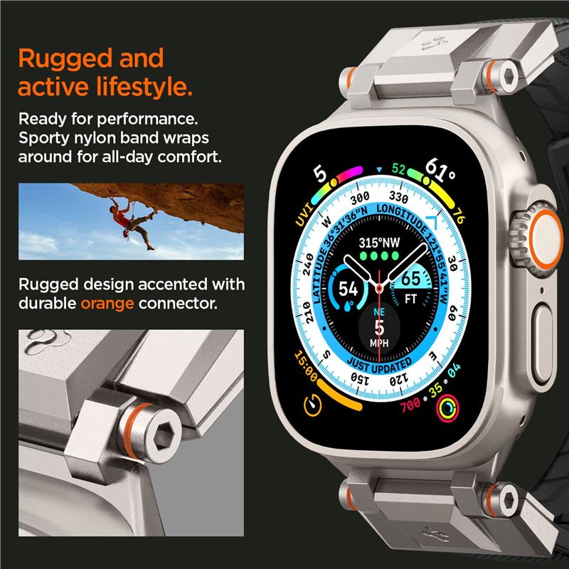 Spigen DuraPro Armor, black - Apple Watch 49mm/46mm/45mm/44mm/42mm
