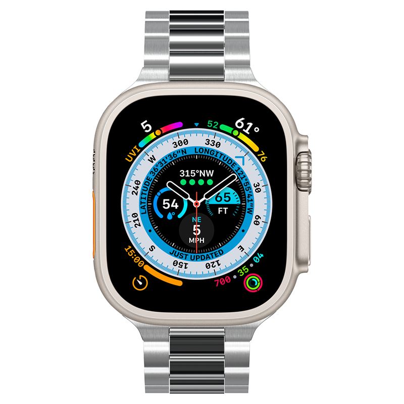 Spigen Modern Fit 316L Band, silver - Apple Watch 49mm/46mm/45mm/44mm/42mm