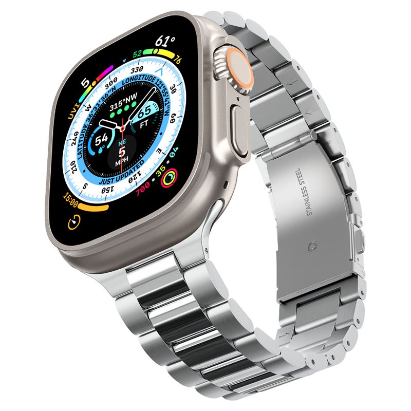 Spigen Modern Fit 316L Band, silver - Apple Watch 49mm/46mm/45mm/44mm/42mm