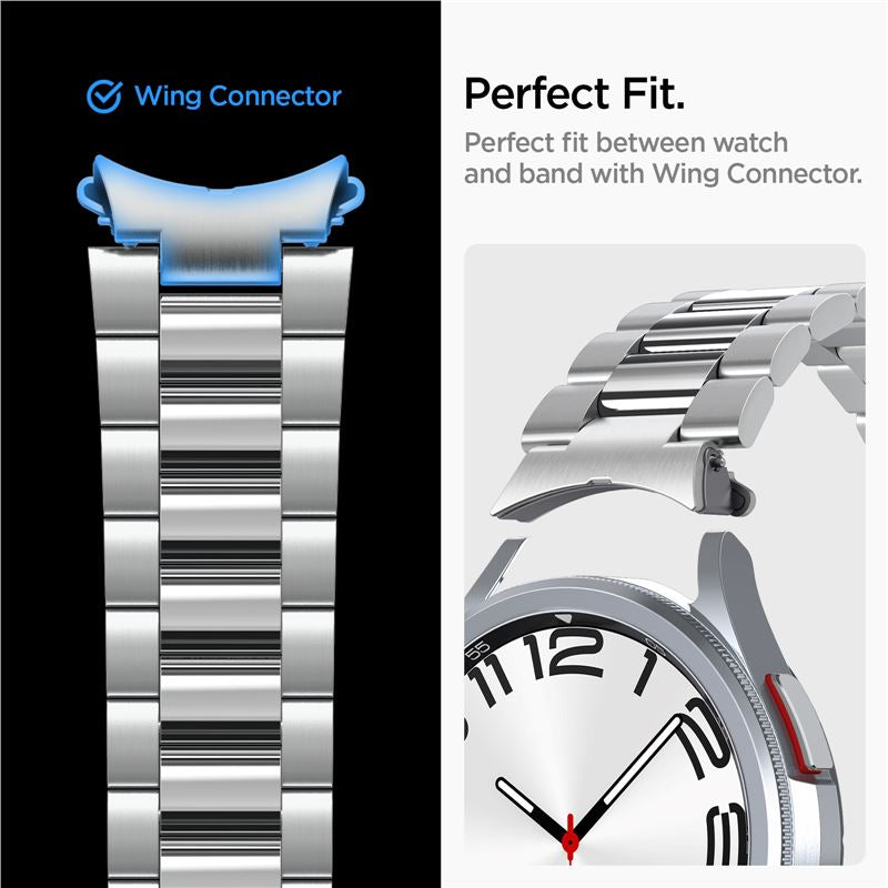 Spigen Modern Fit 316L Band, silver - Samsung Galaxy Watch6 Classic 47mm