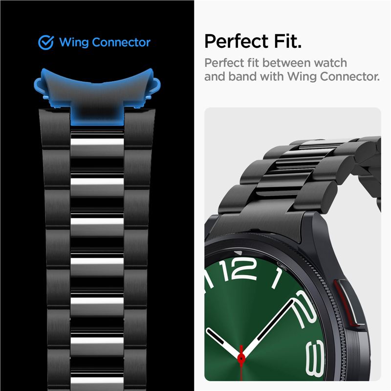 Spigen Modern Fit 316L Band, black - Samsung Galaxy Watch6 Classic 47mm