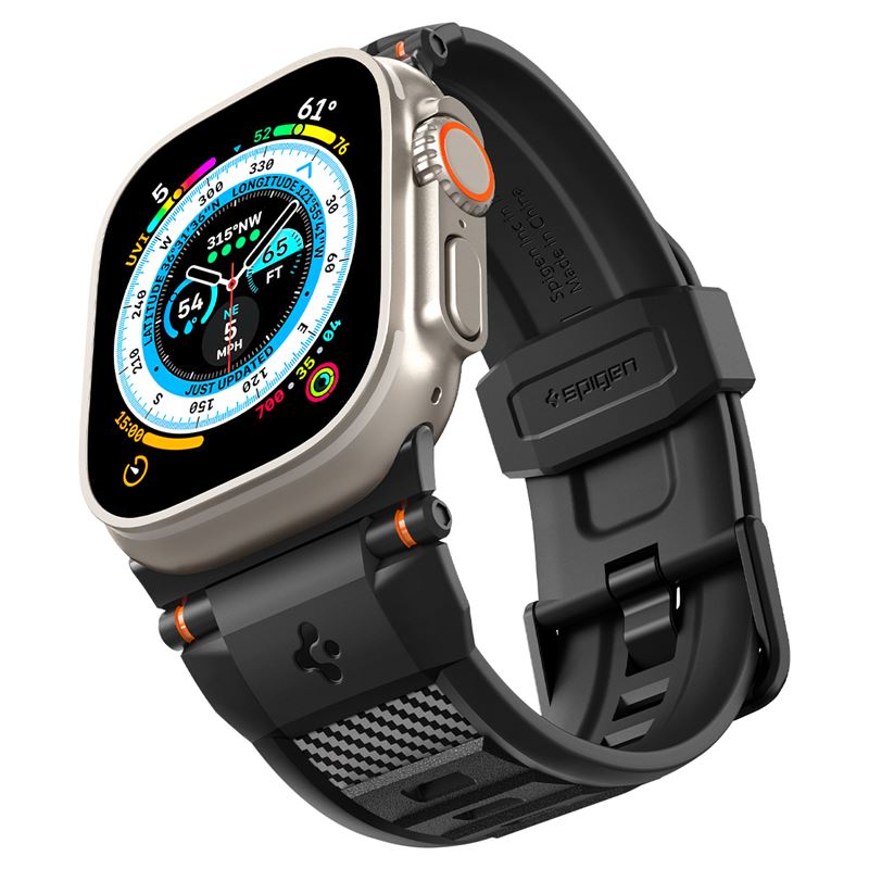 Spigen Rugged Ultra Band, matte black - Apple Watch 49mm/46mm/45mm/44mm/42mm