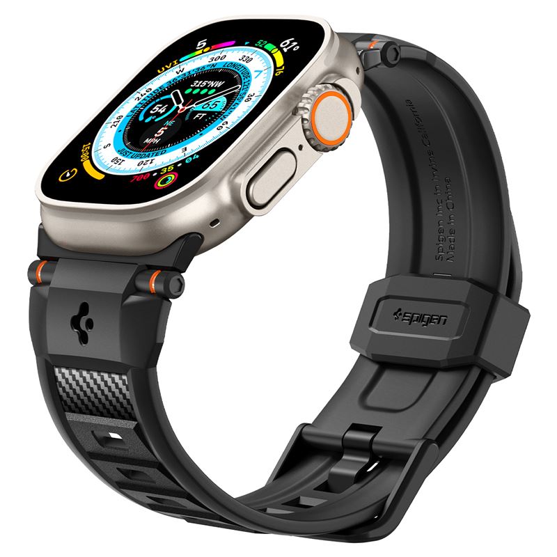 Spigen Rugged Ultra Band, matte black - Apple Watch 49mm/46mm/45mm/44mm/42mm