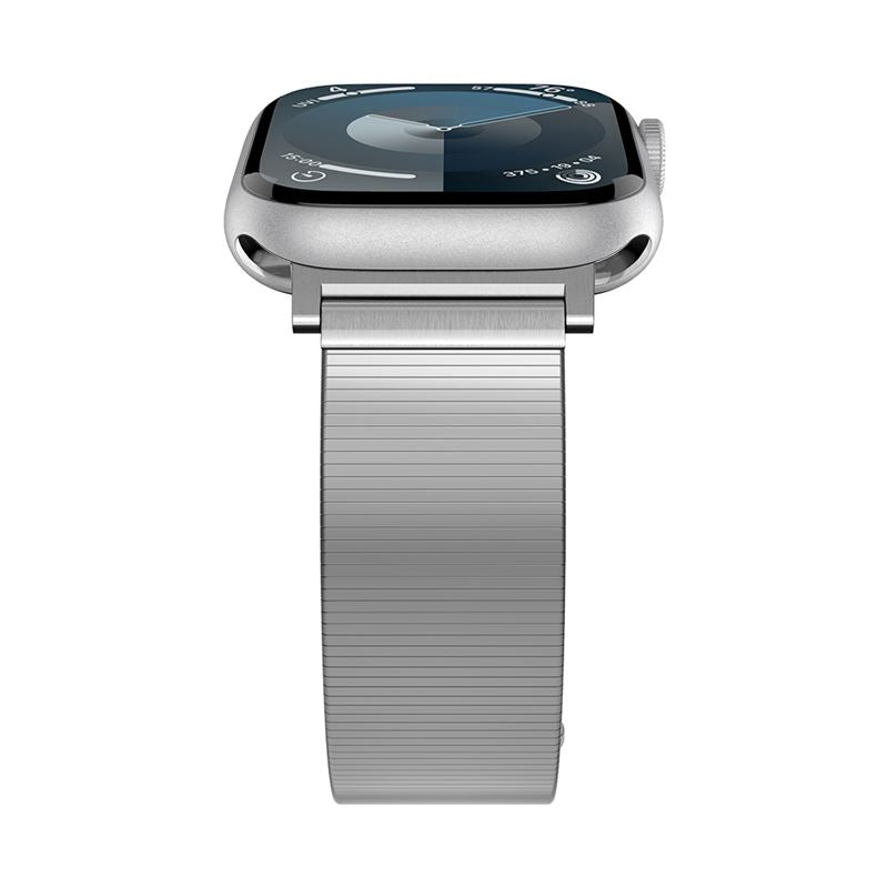 Spigen Sleek Link, strieborný - Apple Watch 49mm/46mm/45mm/44mm/42mm