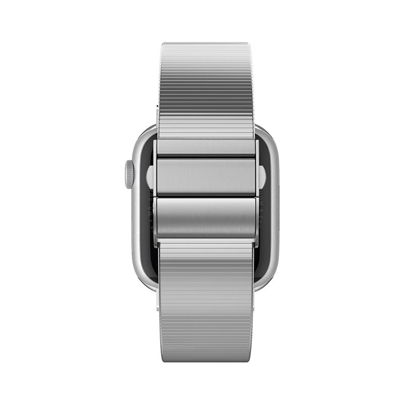 Spigen Sleek Link, strieborný - Apple Watch 49mm/46mm/45mm/44mm/42mm