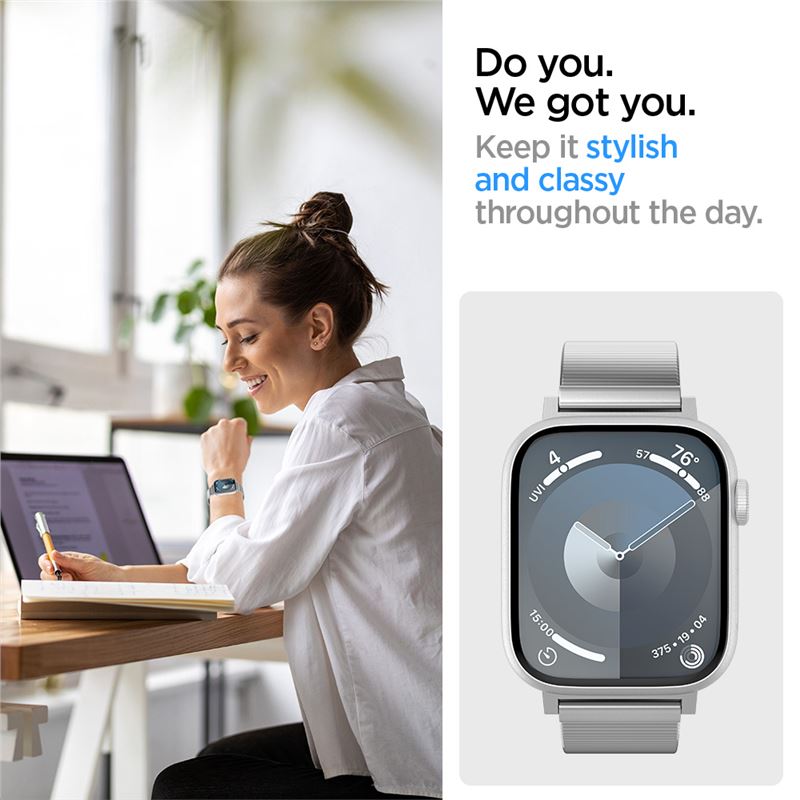 Spigen Sleek Link. silver - Apple Watch 42mm/41mm/40mm/38mm