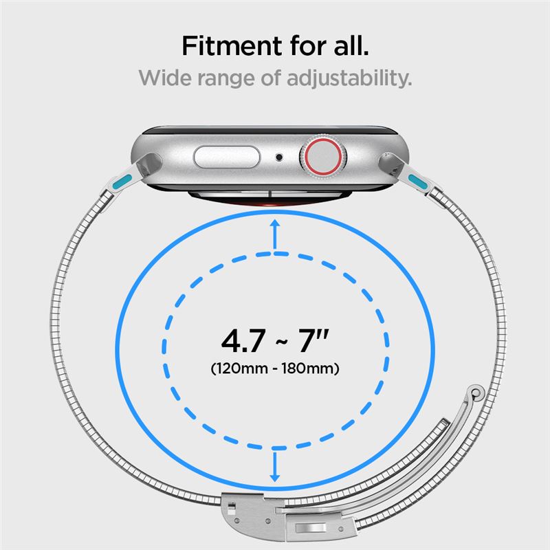 Spigen Sleek Link. silver - Apple Watch 42mm/41mm/40mm/38mm
