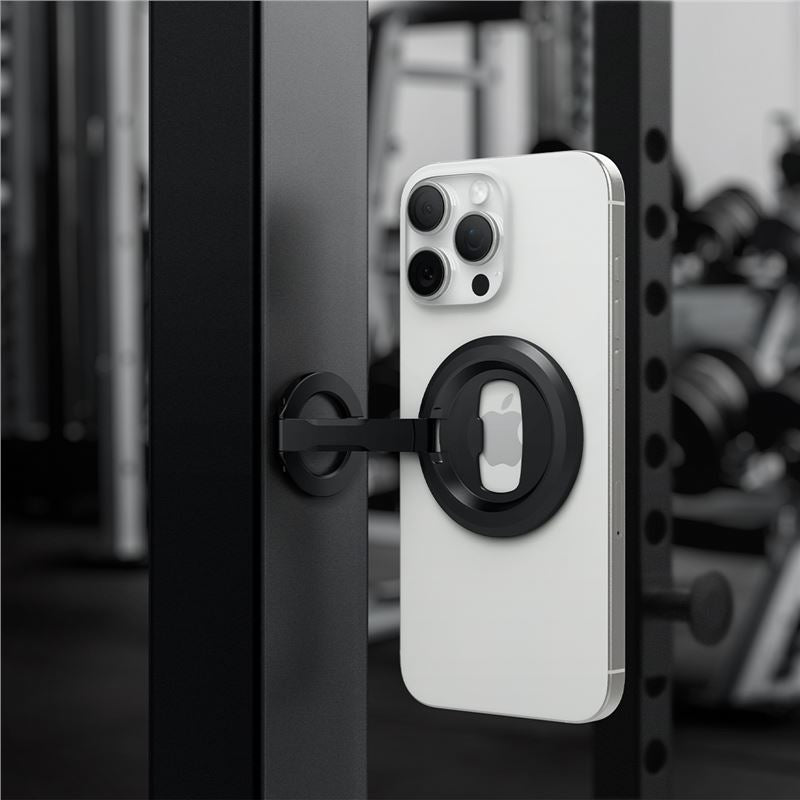Spigen O-Mag Magnetic Phone Holder with Adjustable Stand, black