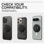 Spigen O-Mag Magnetic Phone Holder with Adjustable Stand, black