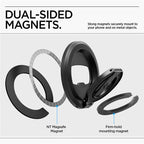 Spigen O-Mag Magnetic Phone Holder with Adjustable Stand, black