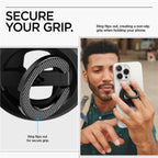 Spigen O-Mag Magnetic Phone Holder with Adjustable Stand, black