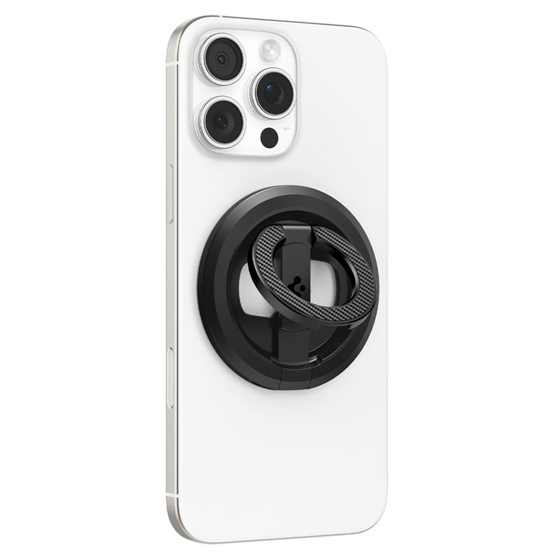 Spigen O-Mag Magnetic Phone Holder with Adjustable Stand, black