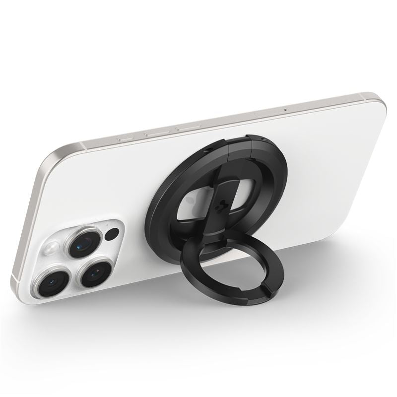 Spigen O-Mag Magnetic Phone Holder with Adjustable Stand, black