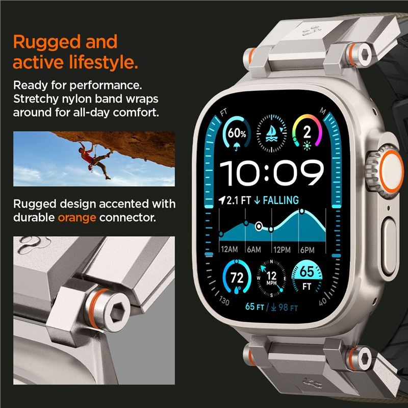 Spigen DuraPro Armor, military green - Apple Watch 49mm/46mm/45mm/44mm
