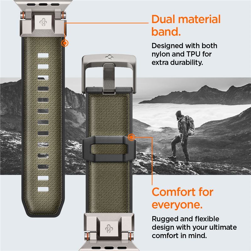 Spigen DuraPro Armor, military green - Apple Watch 49mm/46mm/45mm/44mm