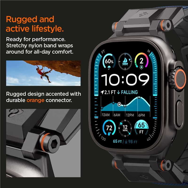 Spigen DuraPro Armor, navy blue - Apple Watch 49mm/46mm/45mm/44mm