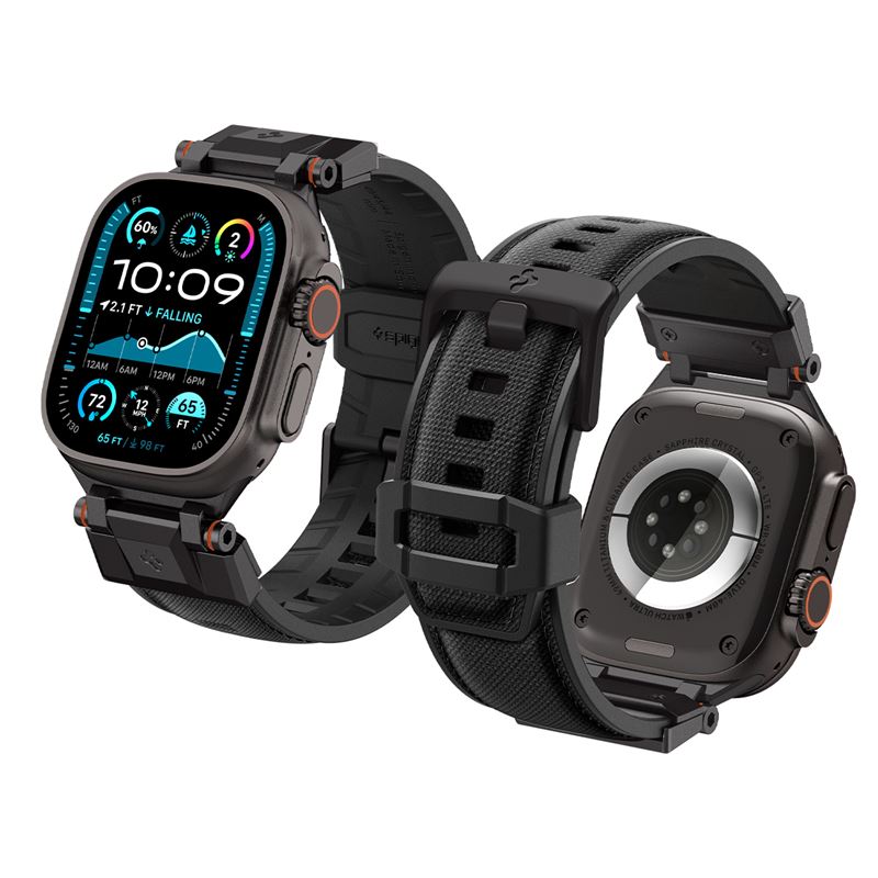 Spigen DuraPro Armor, black edition - Apple Watch 49mm/46mm/45mm/44mm