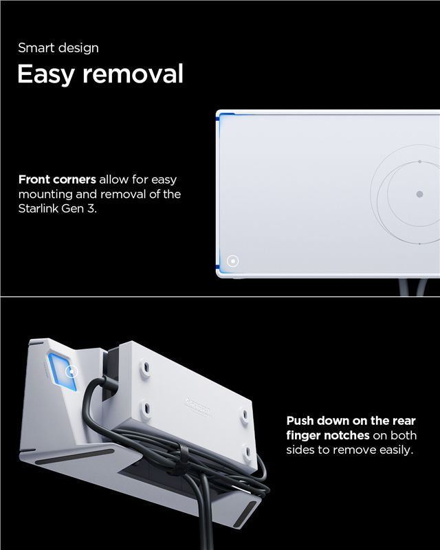 Spigen Wall Mount STL310, white - Starlink (3rd Gen)
