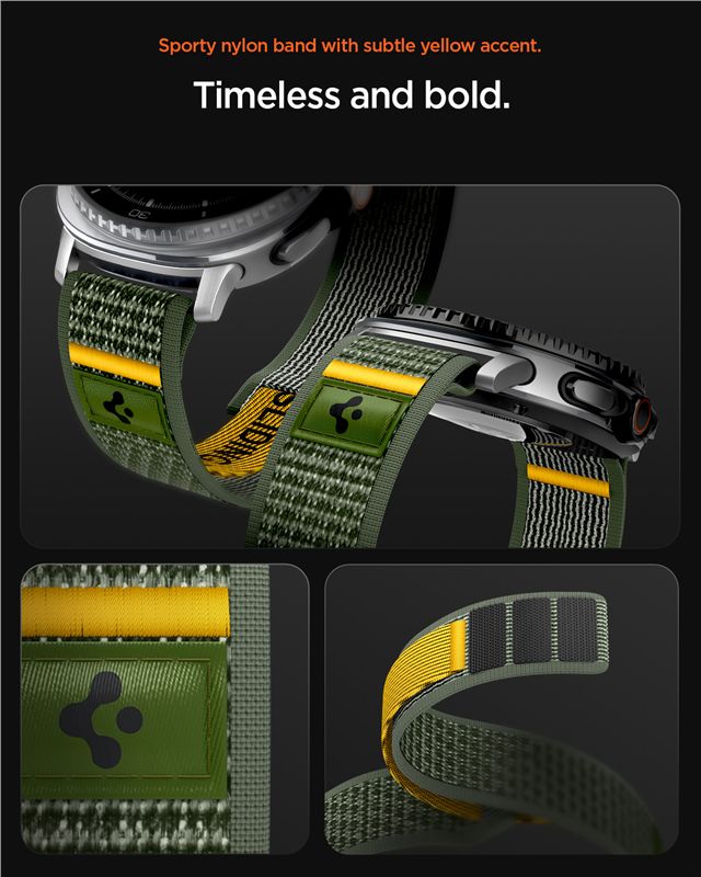 Spigen Athlex Air Band, active green - Samsung Galaxy Watch 9/8 46mm/44mm/40mm