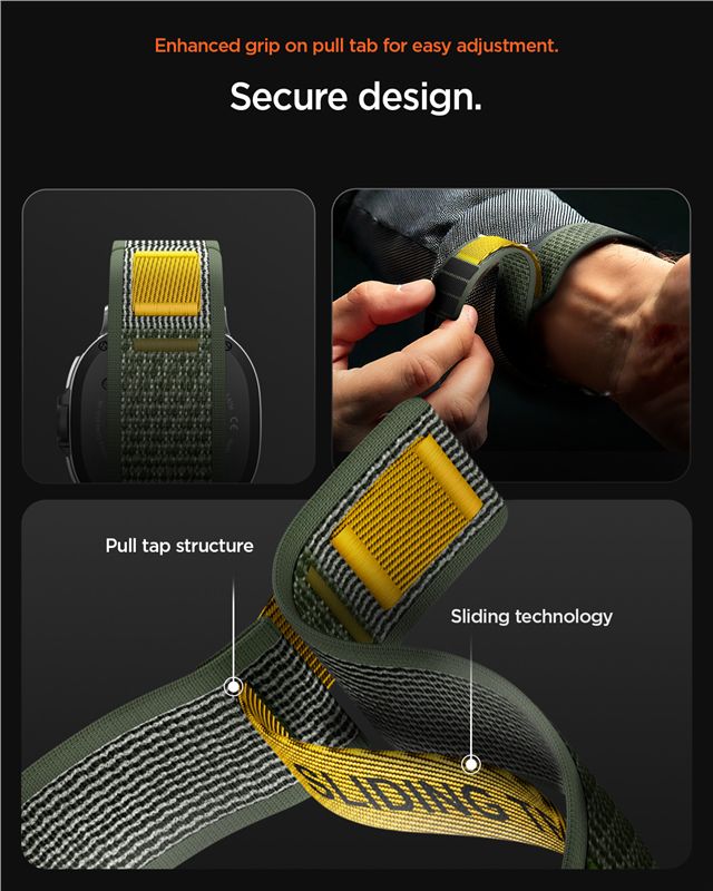 Spigen Athlex Air Band, active green - Samsung Galaxy Watch 9/8 46mm/44mm/40mm