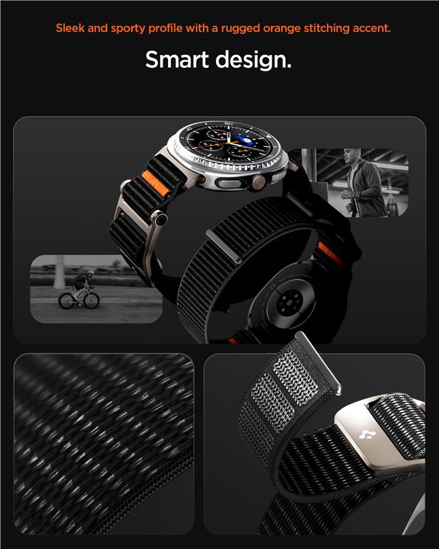 Spigen DuraPro Flex, black - Samsung Galaxy Watch 9/8 46mm/44mm/40mm
