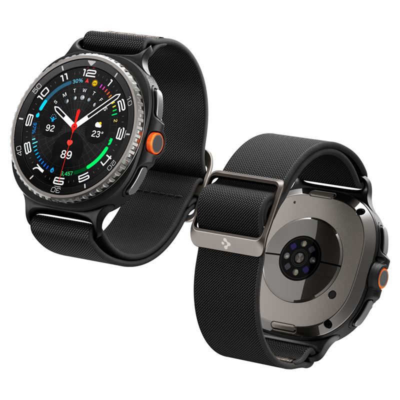 Spigen Lite Fit Band, Black - Samsung Galaxy Watch 9/8 46mm/44mm/40mm