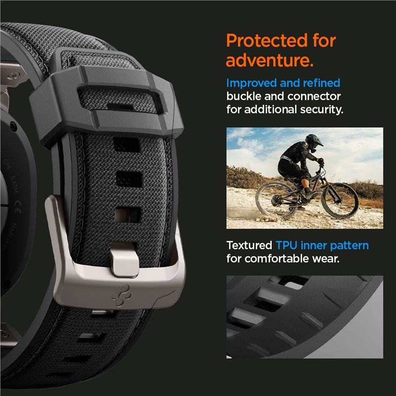 Spigen DuraPro Armor, black - Samsung Galaxy Watch 9/8 46mm/44mm/40mm