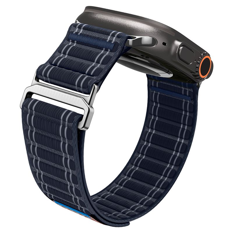 Spigen Fabric Band (hook-and-loop), navy - Apple Watch 49mm/46mm/45mm/44mm