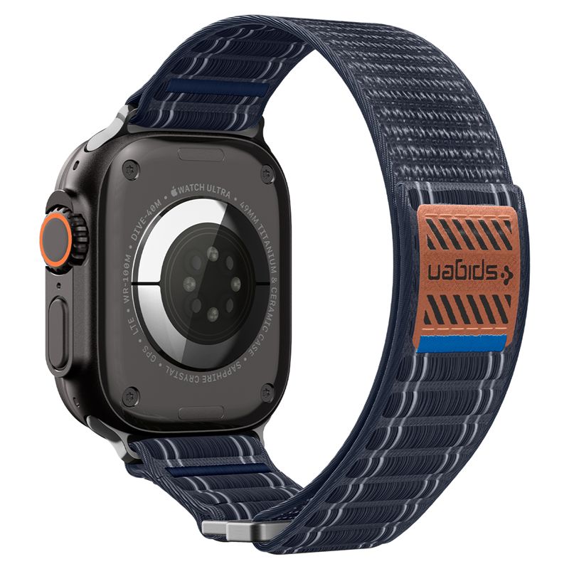 Spigen Fabric Band (hook-and-loop), navy - Apple Watch 49mm/46mm/45mm/44mm