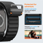 Spigen Fabric Band (hook), black - Apple Watch 49mm/46mm/45mm/44mm