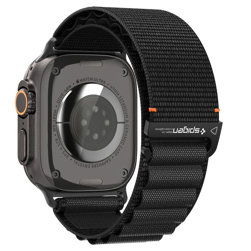 Spigen Fabric Band (hook), black - Apple Watch 49mm/46mm/45mm/44mm