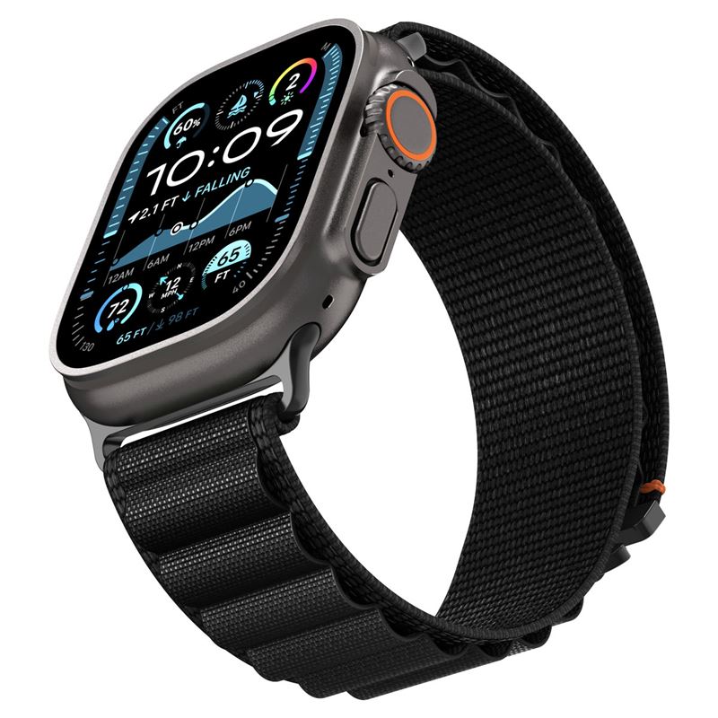 Spigen Fabric Band (hook), black - Apple Watch 49mm/46mm/45mm/44mm