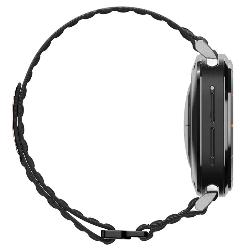 Spigen Fabric Band (suchý zips), čierny - Samsung Galaxy Watch Ultra 2/Ultra 47mm
