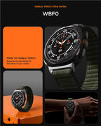 Spigen Fabric Band (suchý zips), zelený – Samsung Galaxy Watch Ultra 2/Ultra 47 mm