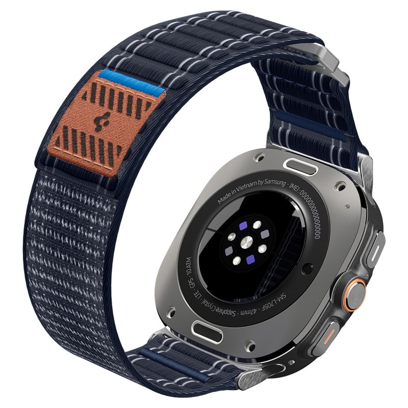 Spigen Fabric Band (hook-and-loop), navy - Samsung Galaxy Watch Ultra 2/Ultra 47mm