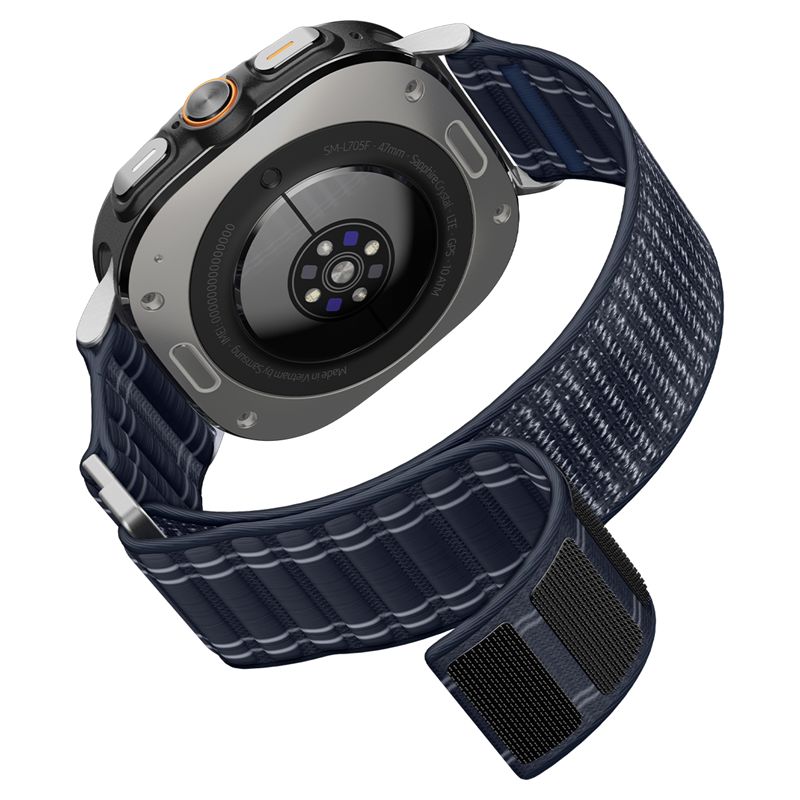 Spigen Fabric Band (hook-and-loop), navy - Samsung Galaxy Watch Ultra 2/Ultra 47mm