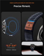 Spigen Fabric Band (hook-and-loop), navy - Samsung Galaxy Watch Ultra 2/Ultra 47mm