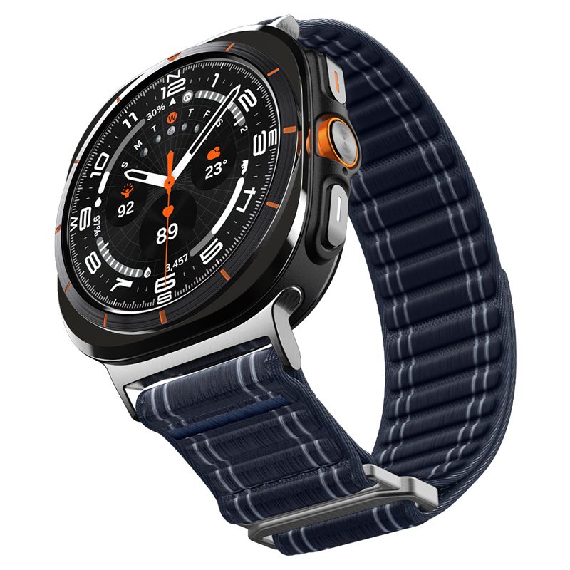 Spigen Fabric Band (hook-and-loop), navy - Samsung Galaxy Watch Ultra 2/Ultra 47mm